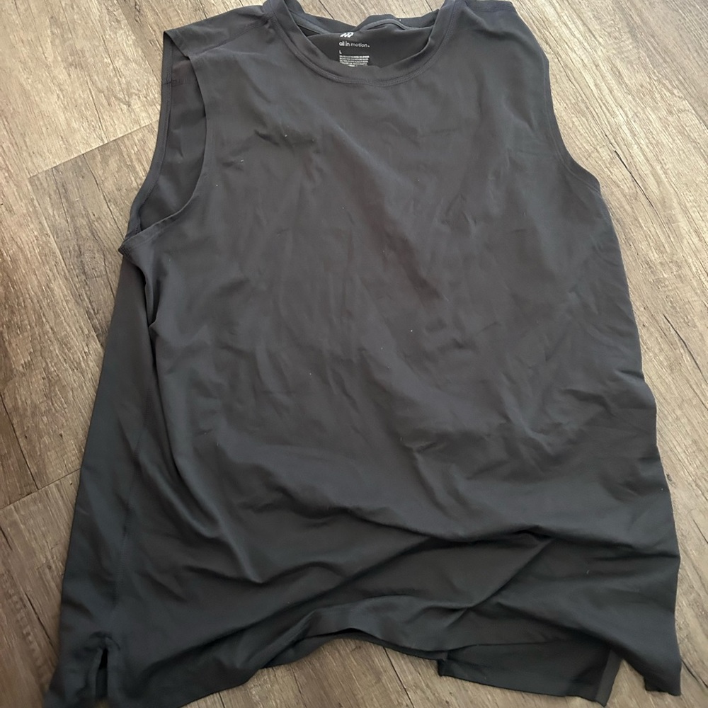 Gray athletic tank